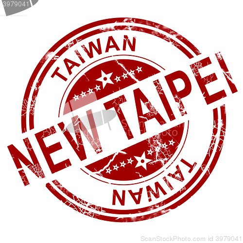 Image of Red New Taipei stamp 