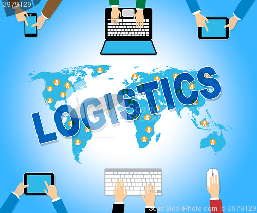 Image of Business Logistics Represents Web Site Strategy And Analysis