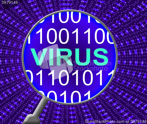 Image of Internet Virus Means Web Site And Communication