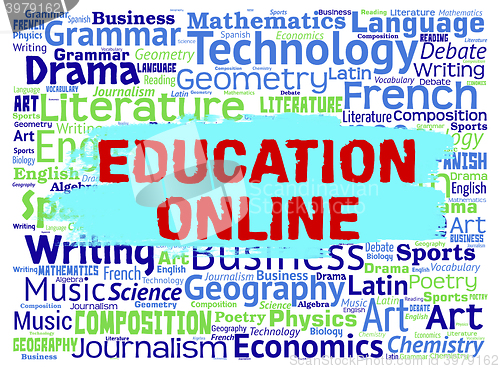 Image of Education Online Represents Web Site And Learning