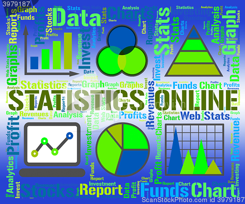 Image of Statistics Online Represents Business Graph And Analysis