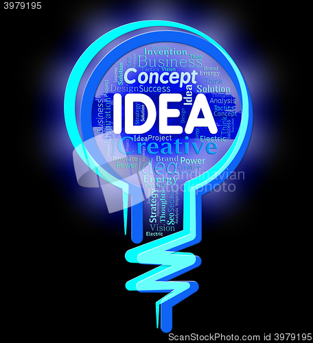 Image of Idea Lightbulb Represents Think Choices And Inventions\r