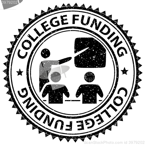 Image of College Funding Shows Fundraising Stamped And Financial