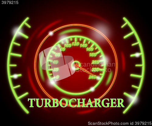 Image of Turbocharger Gauge Means Accelerated Action And Indicator