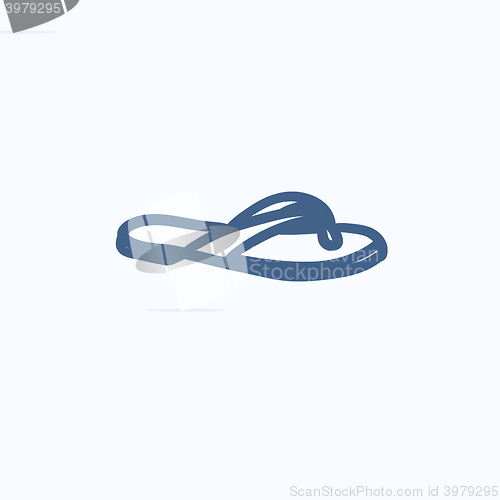 Image of Flip-flops sketch icon.