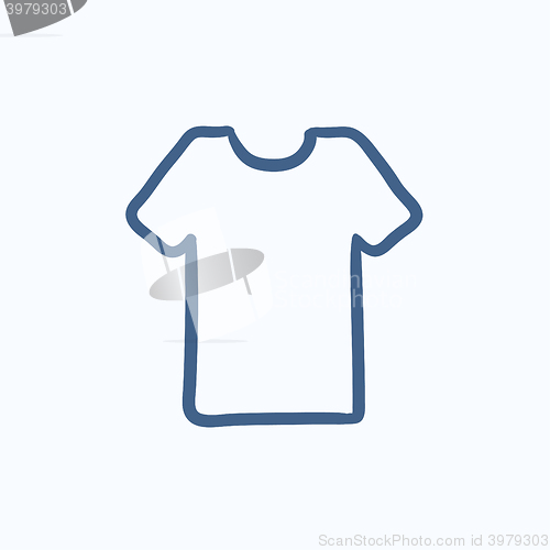 Image of T-shirt sketch icon.