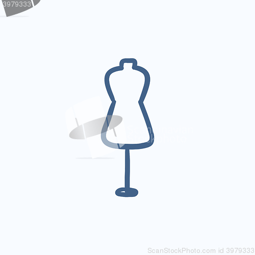 Image of Mannequin sketch icon.