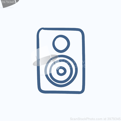 Image of MP3 player sketch icon.