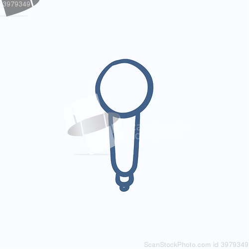 Image of Microphone sketch icon.