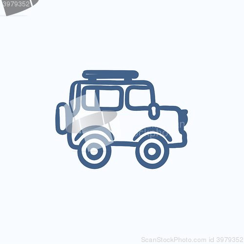 Image of Car sketch icon.