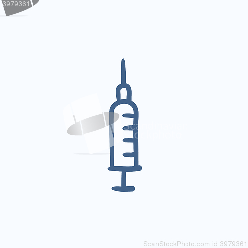 Image of Syringe sketch icon.