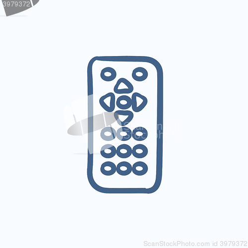 Image of Remote control sketch icon.