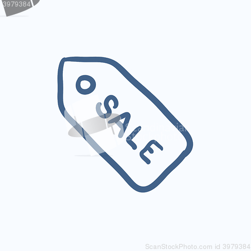 Image of Sale tag sketch icon.