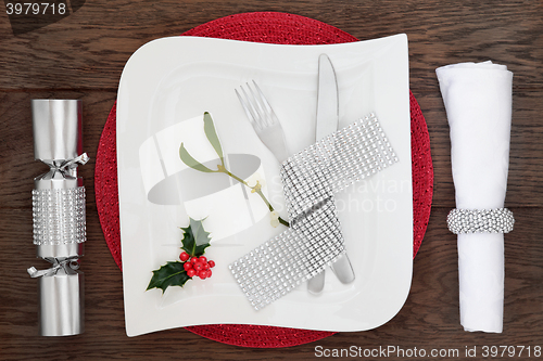 Image of Luxury Christmas Table Setting