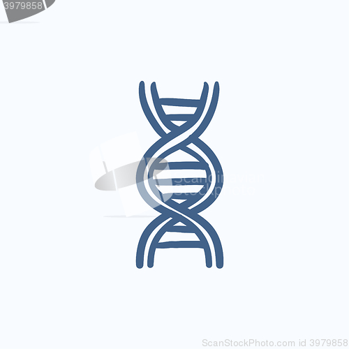 Image of DNA sketch icon.