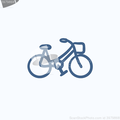 Image of Bicycle sketch icon.