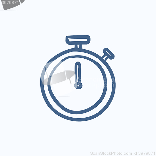 Image of Stopwatch sketch icon.