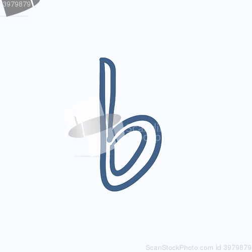 Image of Musical note sketch icon.