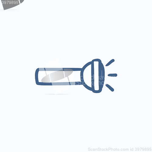 Image of Flashlight sketch icon.