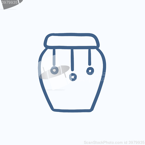 Image of Drum instrument sketch icon.