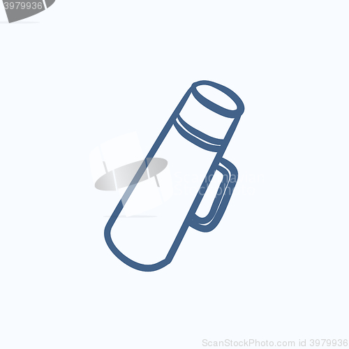 Image of Thermos sketch icon.