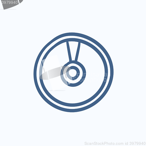 Image of Disc sketch icon.