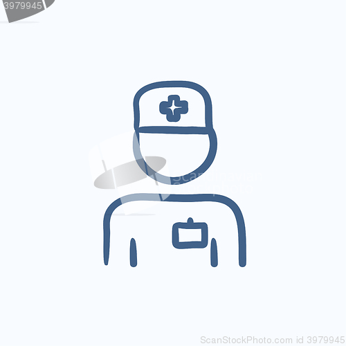 Image of Nurse sketch icon.