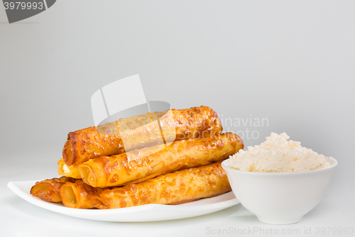 Image of plate of crepes