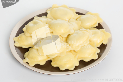 Image of Homemade traditional Russian Ukrainian dumplings