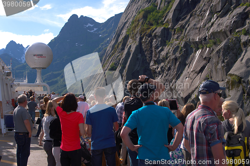 Image of Tourists in Lofoten