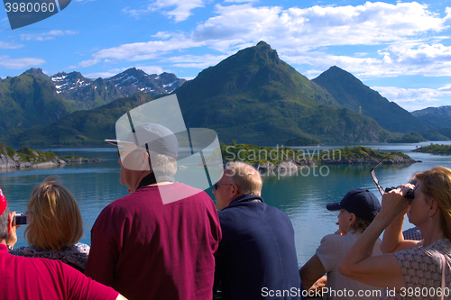 Image of Tourists in Lofoten