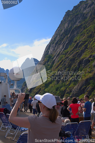 Image of Tourists in Lofoten