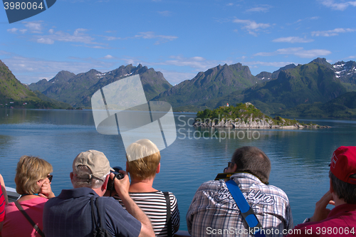 Image of Tourists in Lofoten