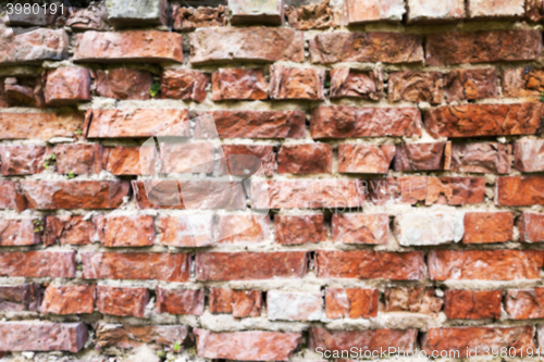 Image of red brick wall  