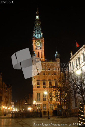 Image of Gdansk at night