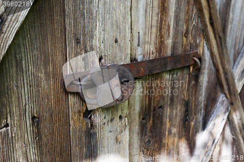 Image of   close-up   wooden door