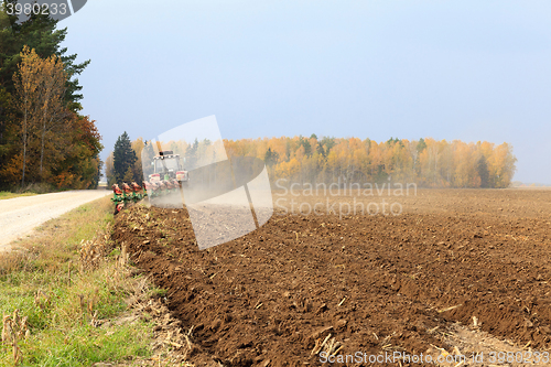 Image of plowed field , plowed