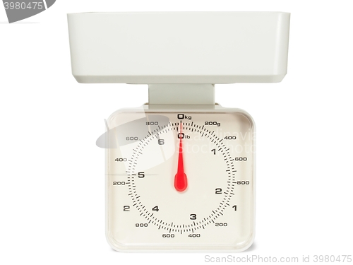 Image of Kitchen scales on white