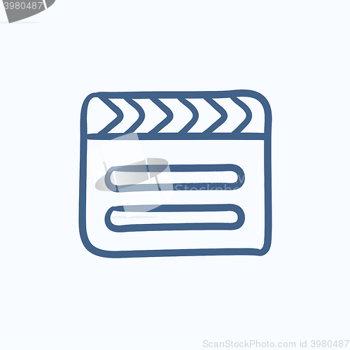 Image of Clapboard sketch icon.