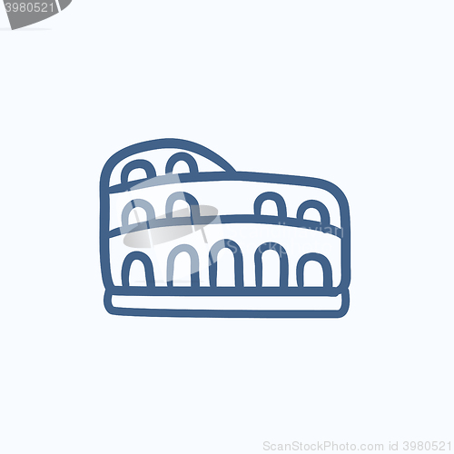 Image of Coliseum sketch icon.