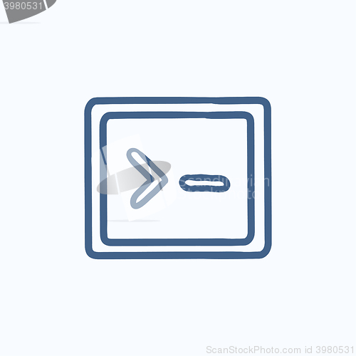 Image of Terminal startup sketch icon.