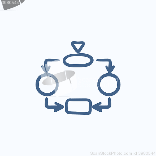 Image of System parts sketch icon.