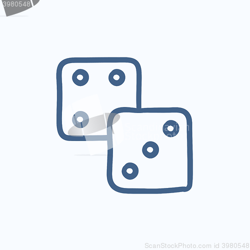 Image of Dices sketch icon.