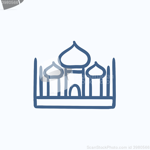 Image of Mosque sketch icon.