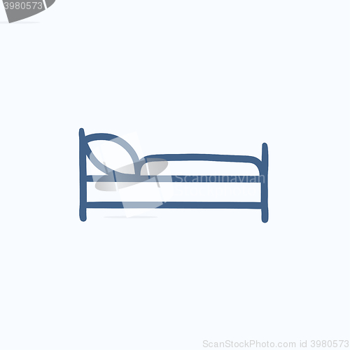 Image of Bed sketch icon.