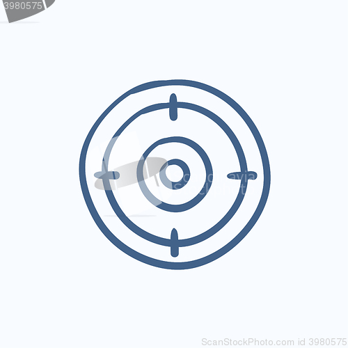 Image of Target board sketch icon.