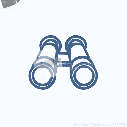 Image of Binocular sketch icon.