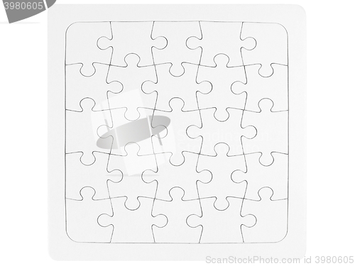 Image of Blank jigsaw puzzle