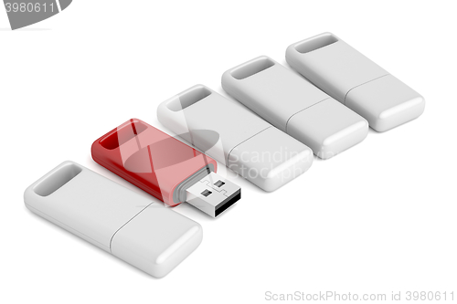 Image of Red usb stick