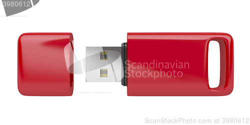 Image of Red usb stick